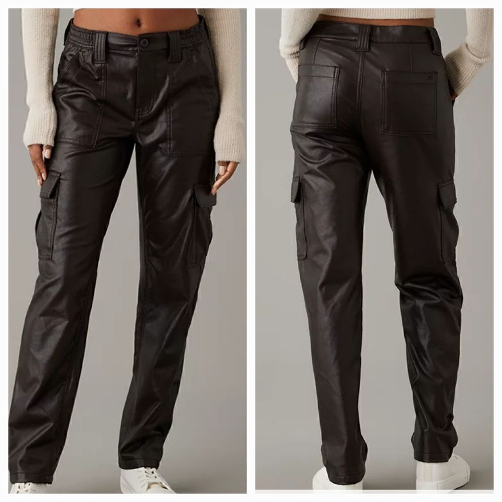 American Eagle vegan leather pants, 12L